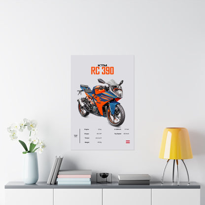 KTM RC 390 Vertical Poster