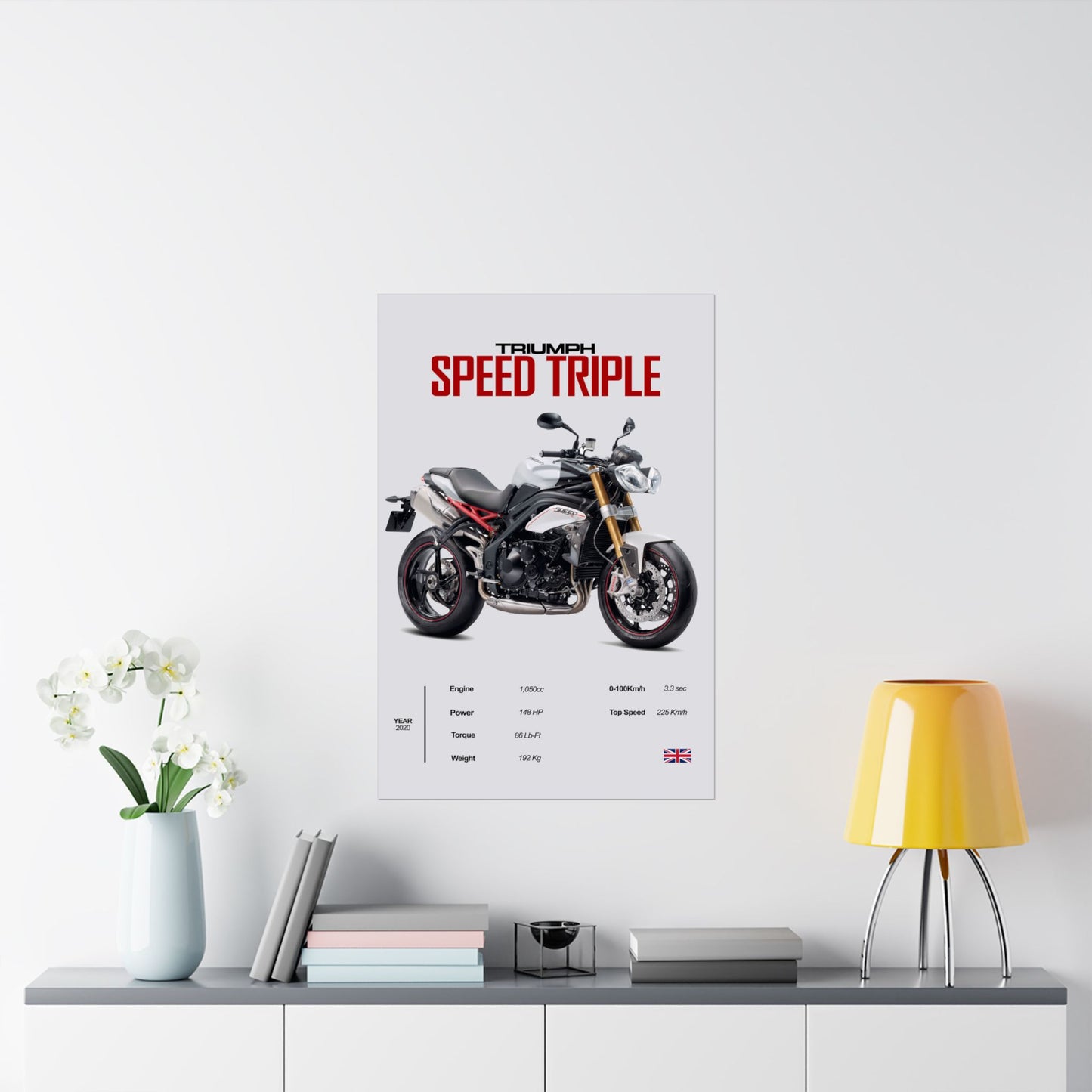 Triumph Speed Triple Vertical Poster