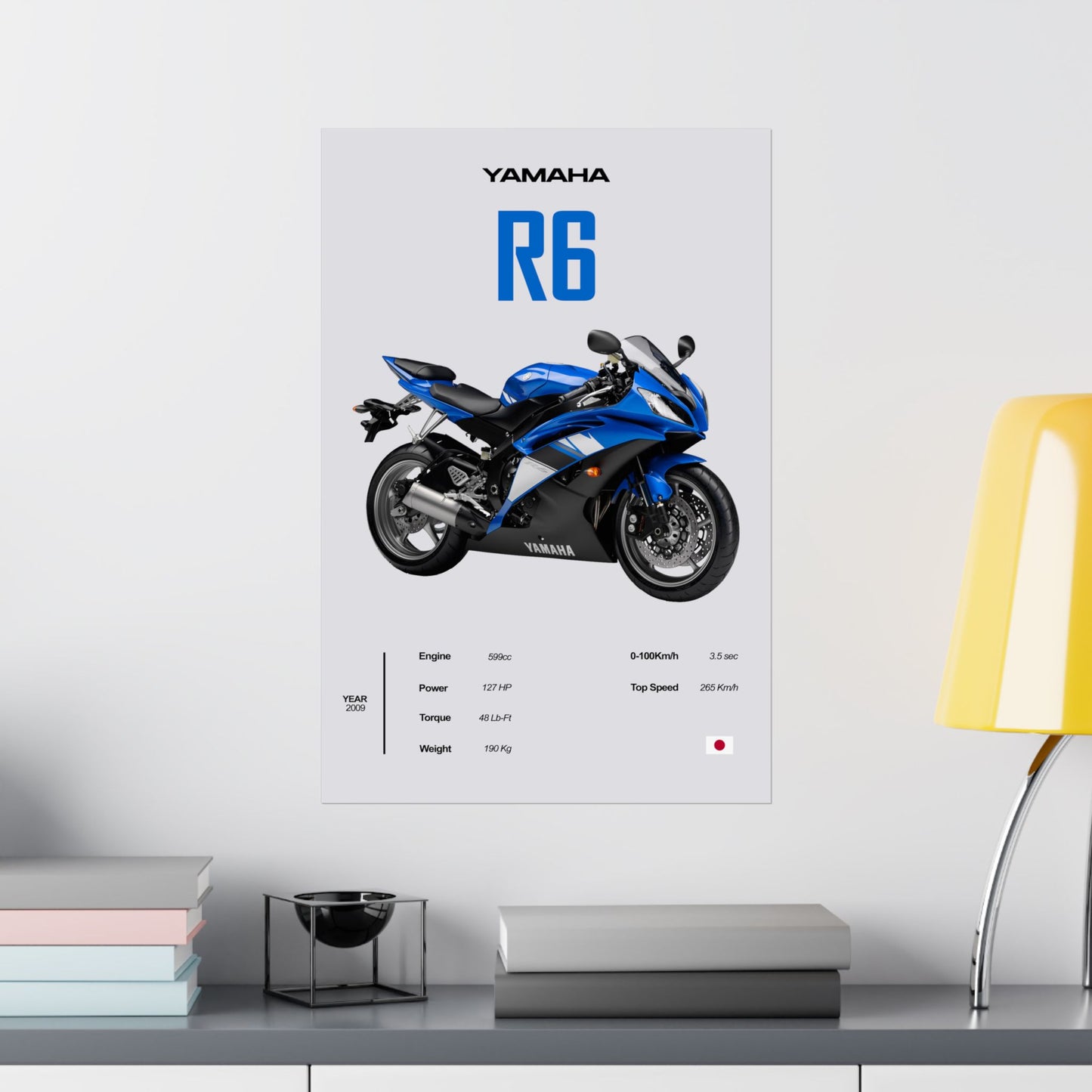 Yamaha R6 Vertical Poster