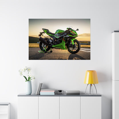 Kawasaki Ninja ZX-6R Horizontal Poster