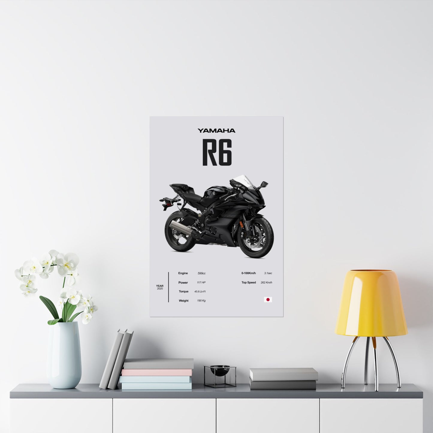 Yamaha R6 Vertical Poster