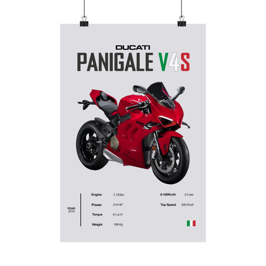 Ducati Panigale V4S Vertical Poster