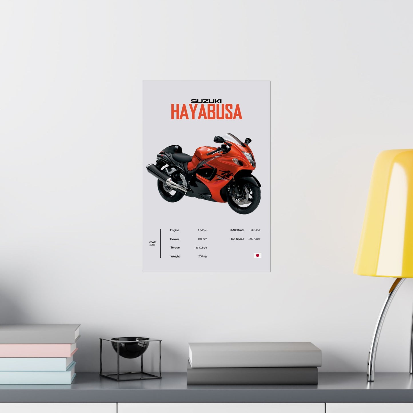 Suzuki Hayabusa (2nd Gen) Vertical Poster