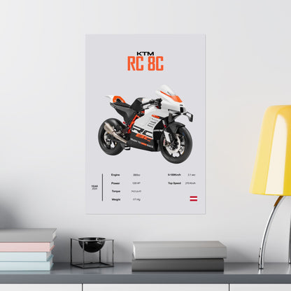 KTM RC 8C Vertical Poster