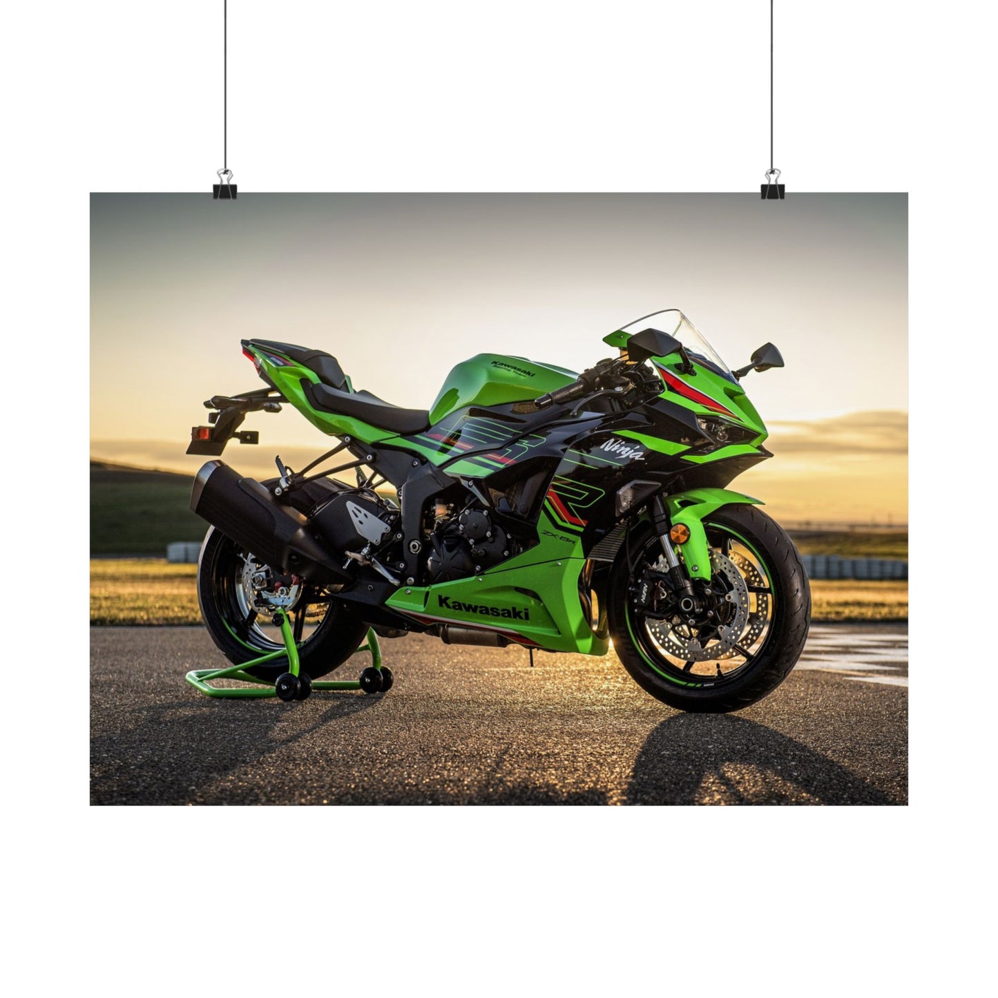 Kawasaki Ninja ZX-6R Horizontal Poster