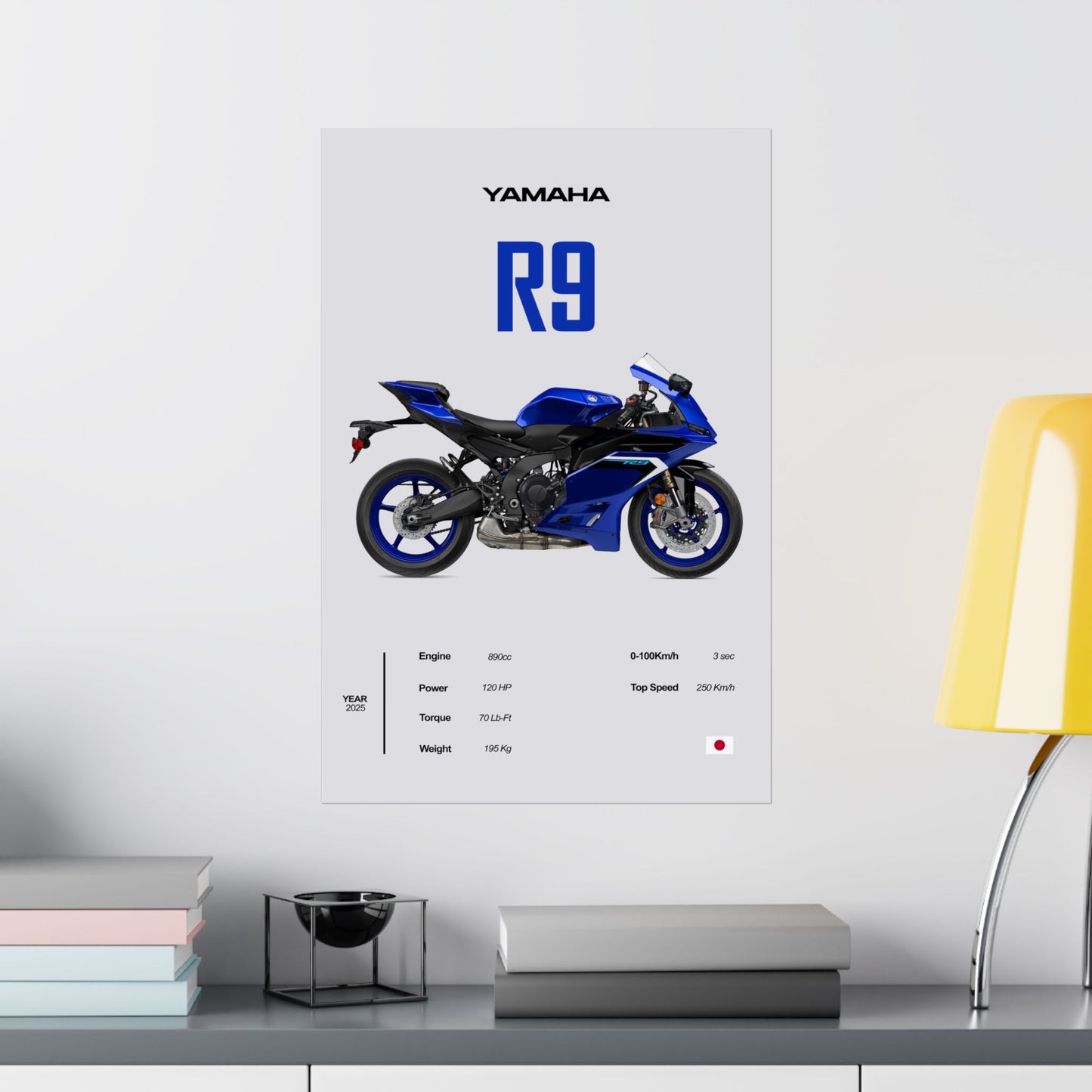 Yamaha R9 Vertical Poster