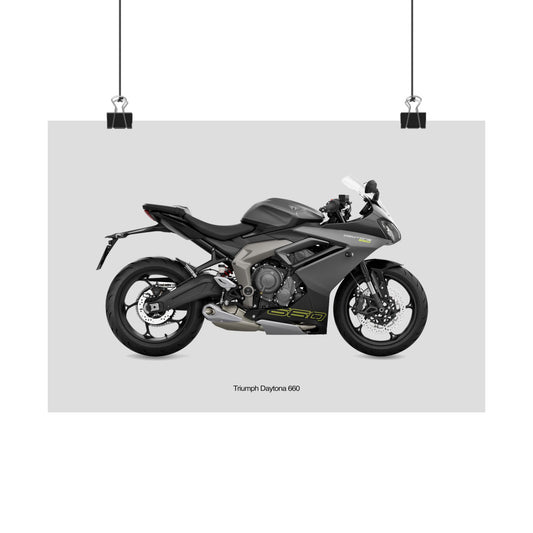 Triumph Daytona 660 Horizontal Poster