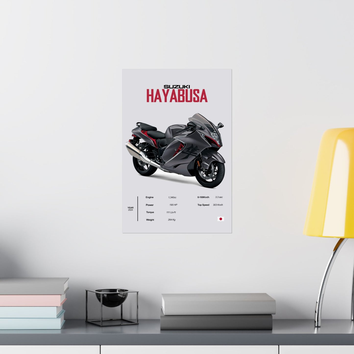 Suzuki Hayabusa (4th Gen) Vertical Poster