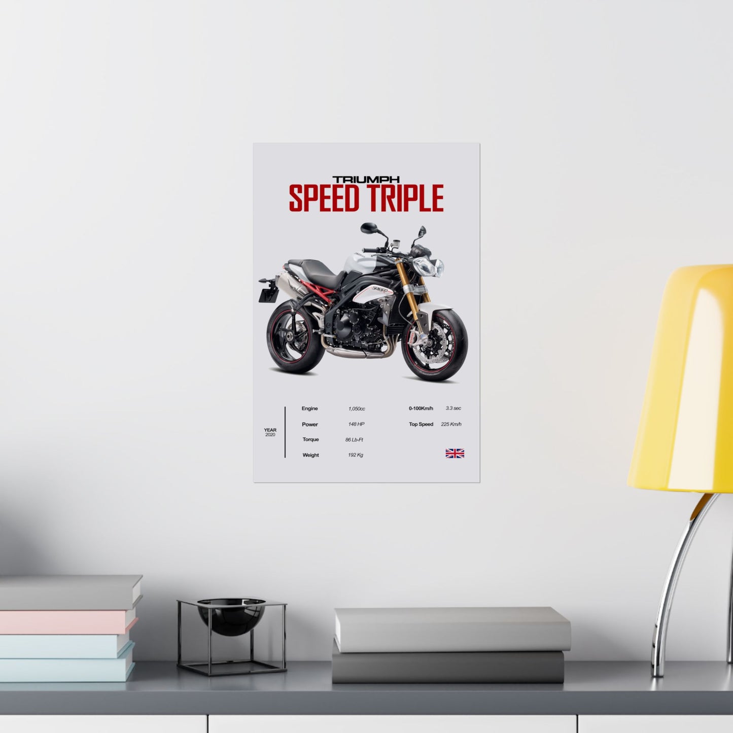 Triumph Speed Triple Vertical Poster