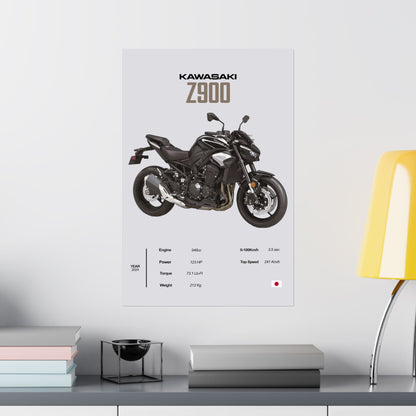 Kawasaki Z900 Vertical Poster