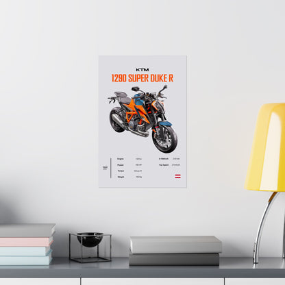 KTM 1290 Super Duke R Vertical Poster