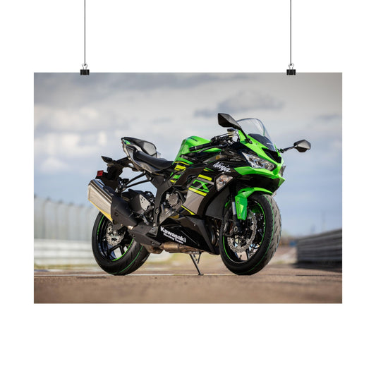 Kawasaki Ninja ZX-6R Horizontal Poster