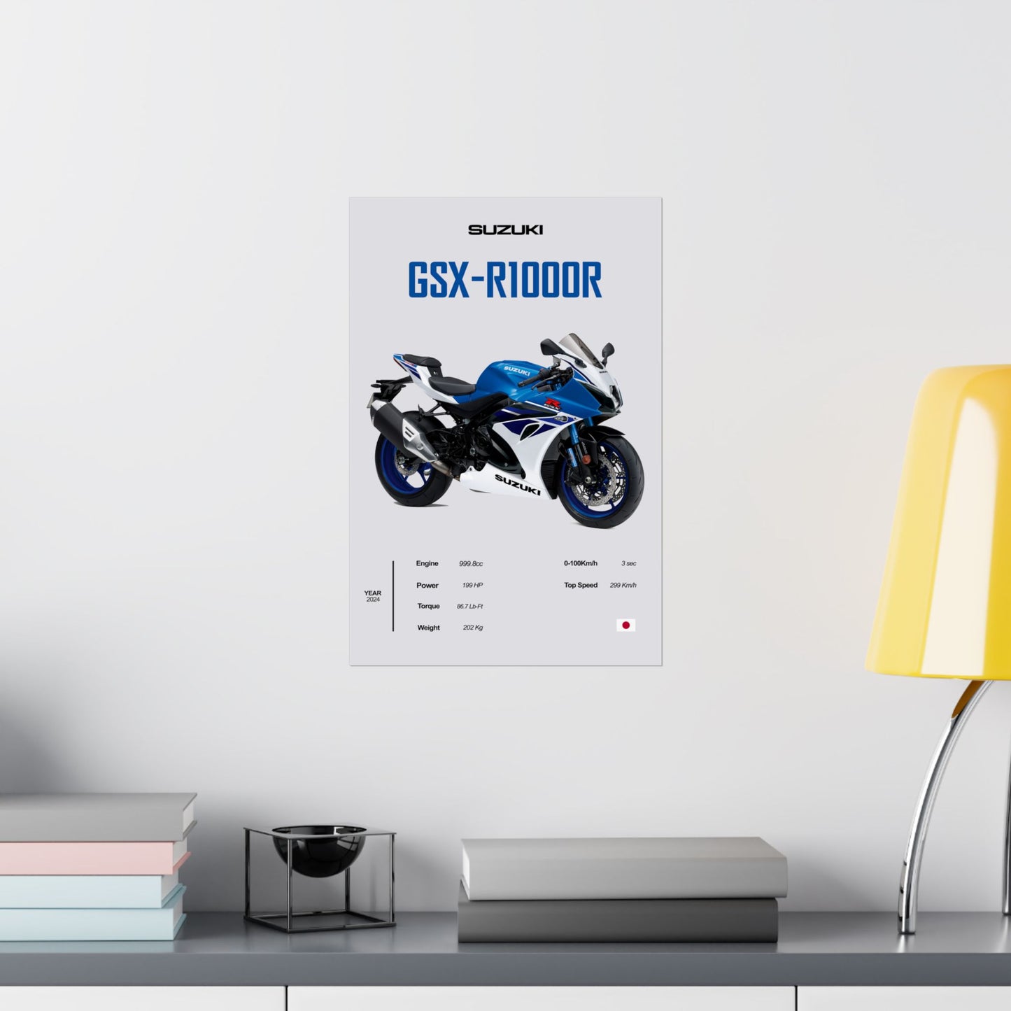 Suzuki GSX-R1000R Vertical Poster