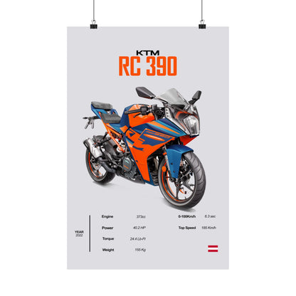 KTM RC 390 Vertical Poster