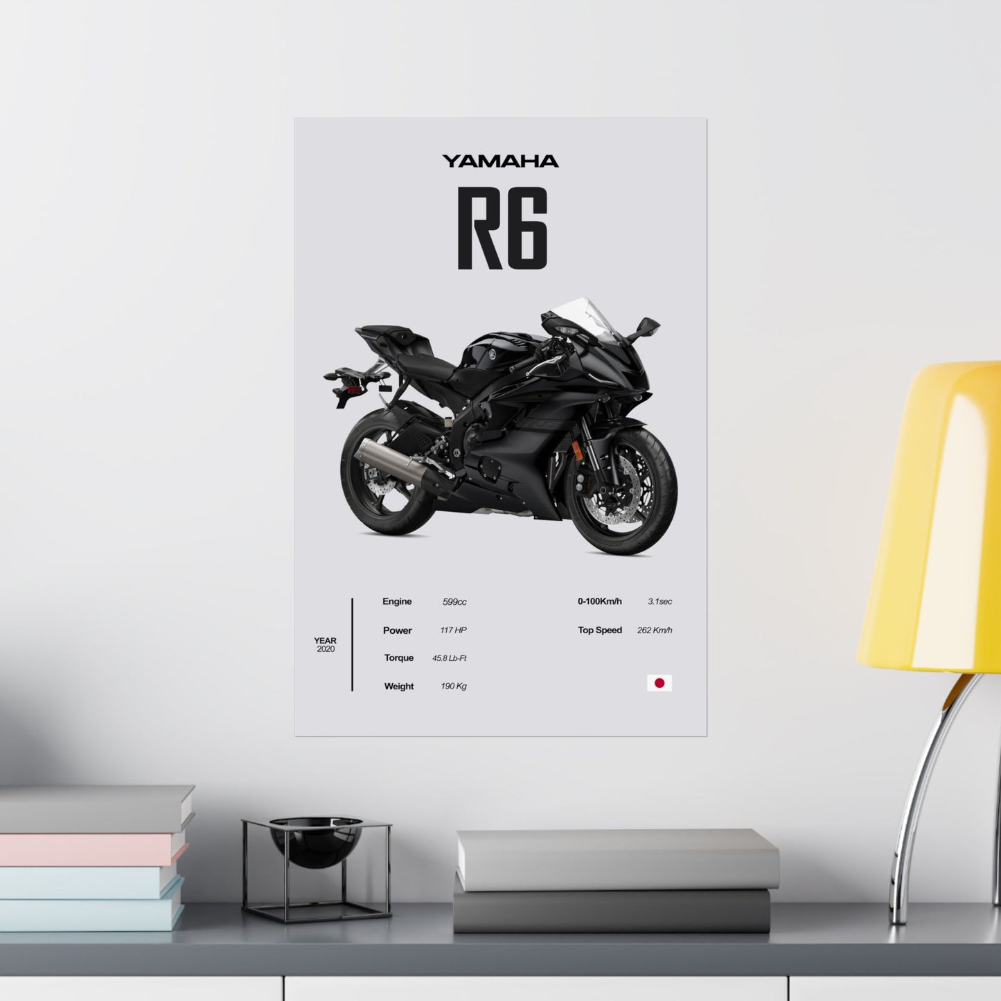 Yamaha R6 Vertical Poster