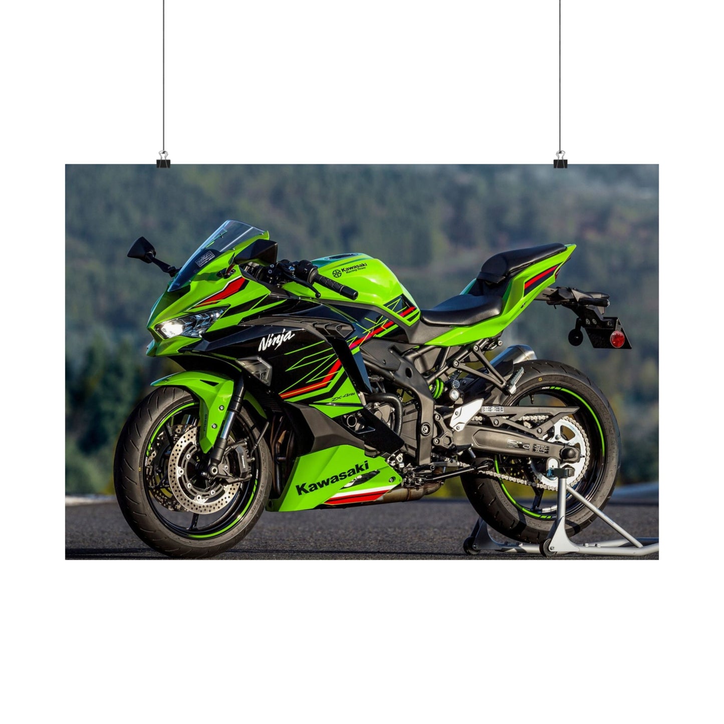 Kawasaki Ninja ZX-4R Horizontal Poster