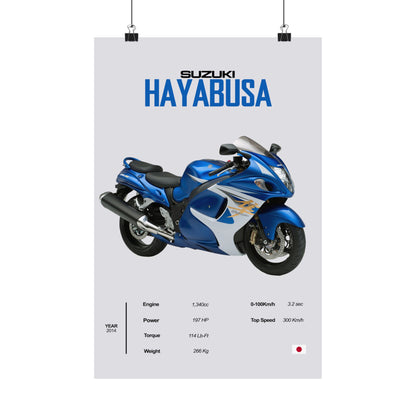 Suzuki Hayabusa (3rd Gen) Vertical Poster