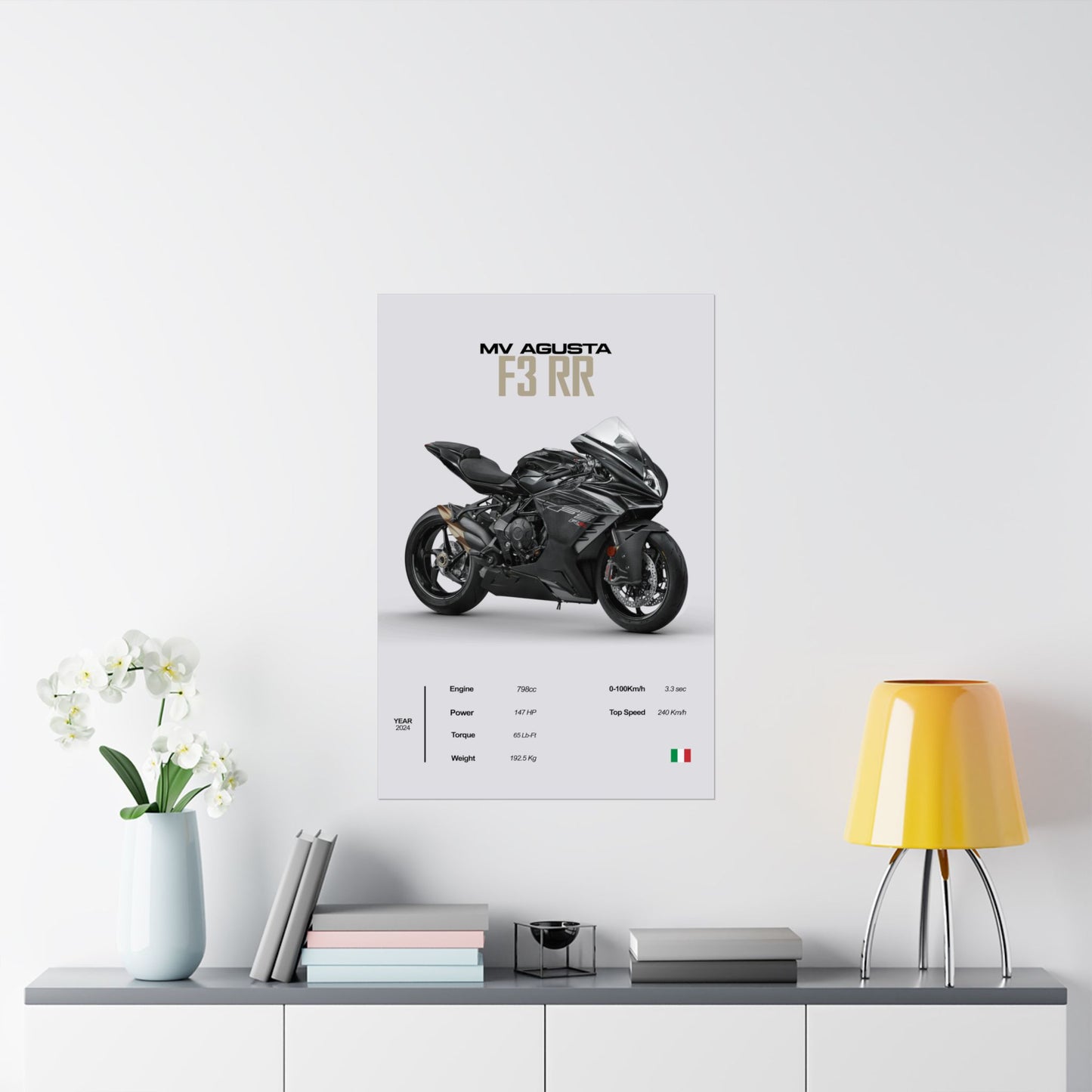 MV Agusta F3 RR Vertical Poster