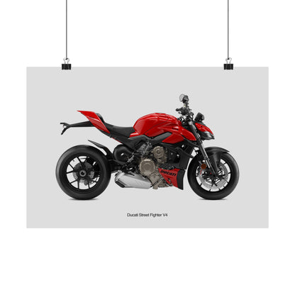 Ducati StreetFighter V4 Horizontal Poster