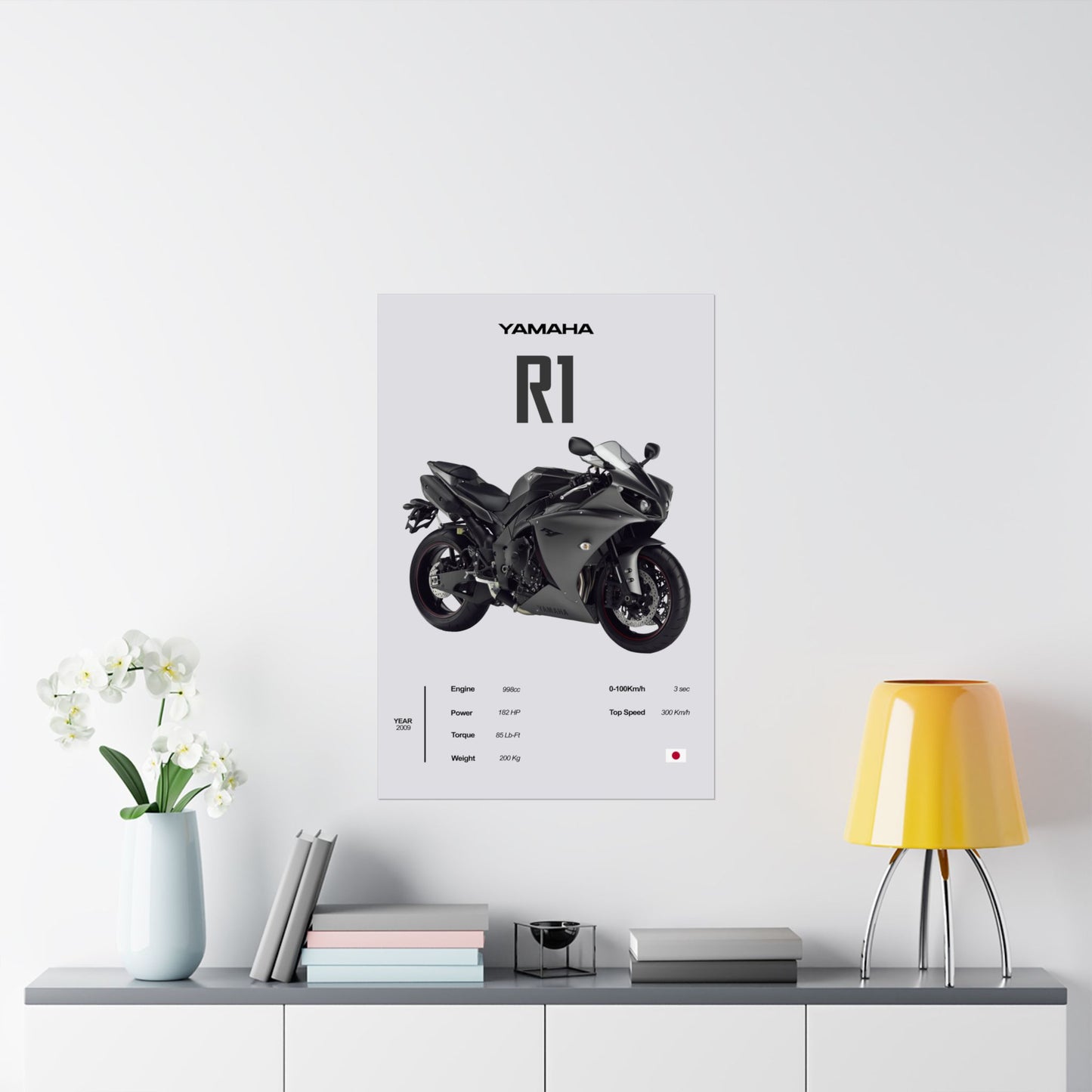 Yamaha R1 Vertical Poster