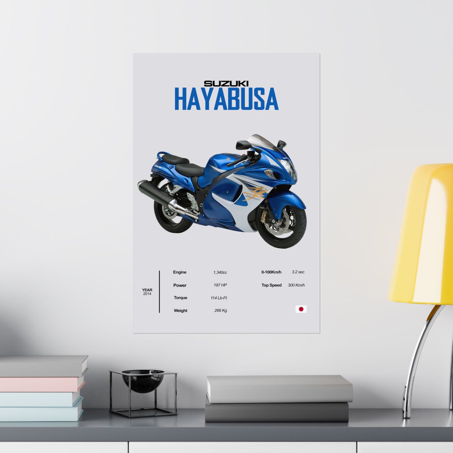 Suzuki Hayabusa (3rd Gen) Vertical Poster