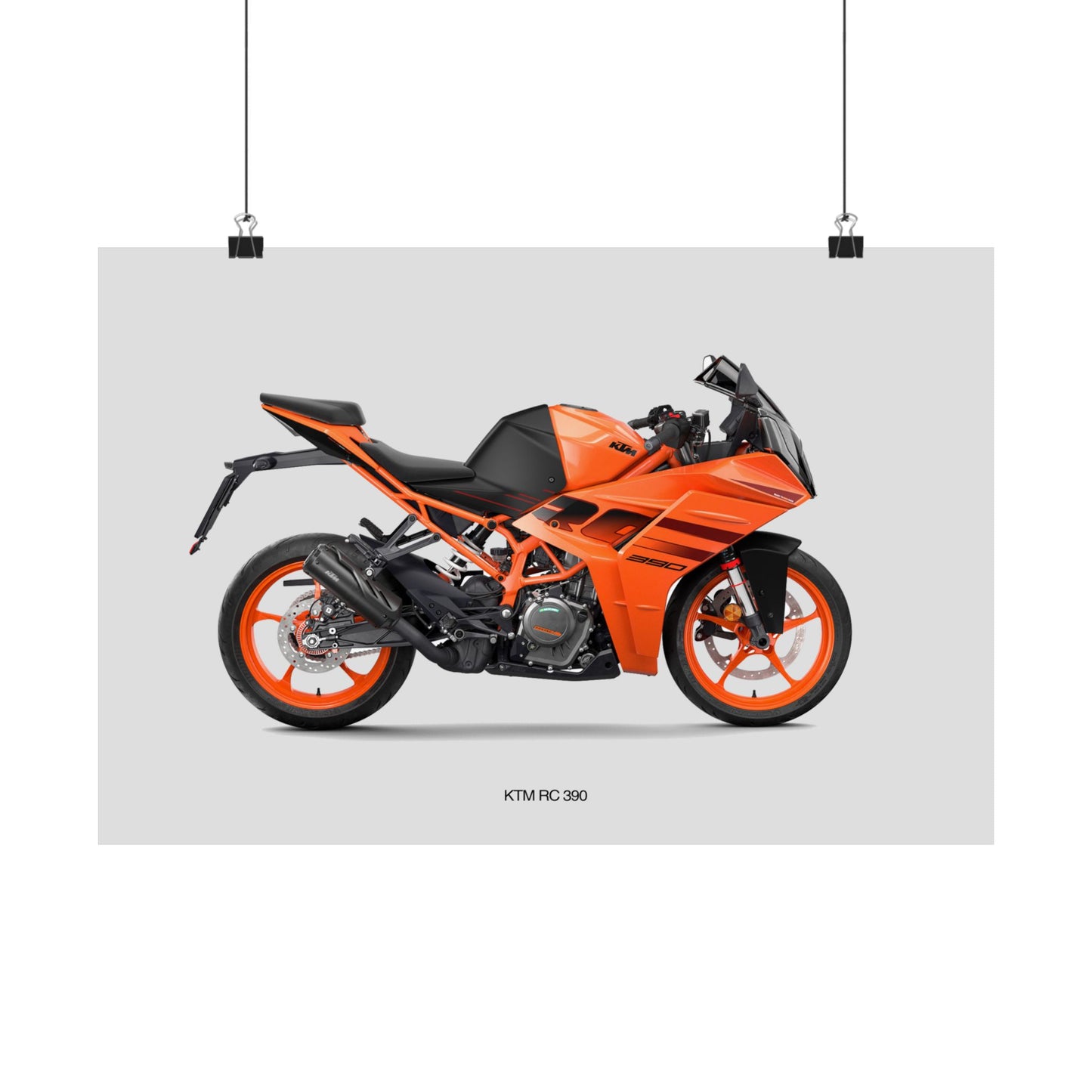 KTM RC 390 Horizontal Poster