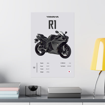 Yamaha R1 Vertical Poster