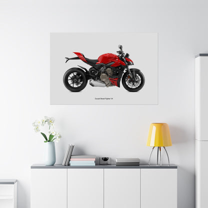 Ducati StreetFighter V4 Horizontal Poster