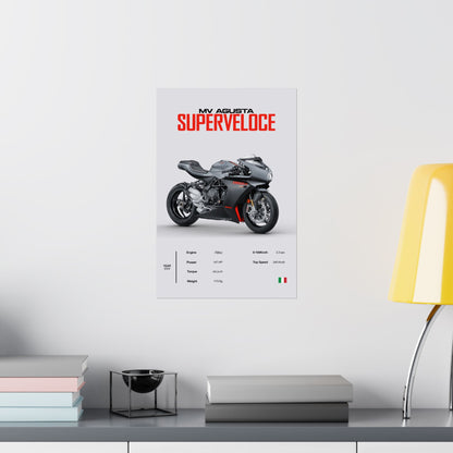 MV Agusta Superveloce Vertical Poster