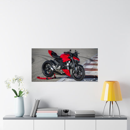 Ducati StreetFighter V2 Horizontal Poster