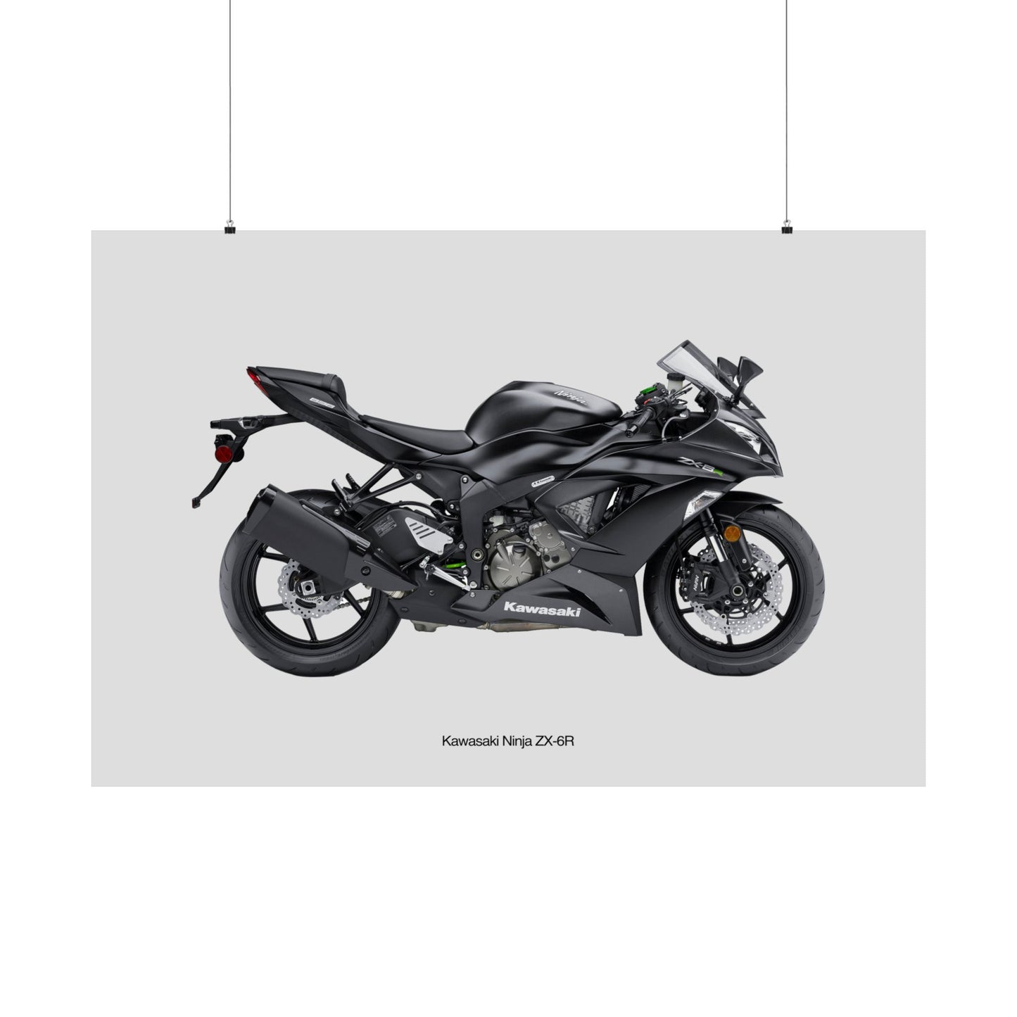 Kawasaki Ninja ZX-6R Horizontal Poster