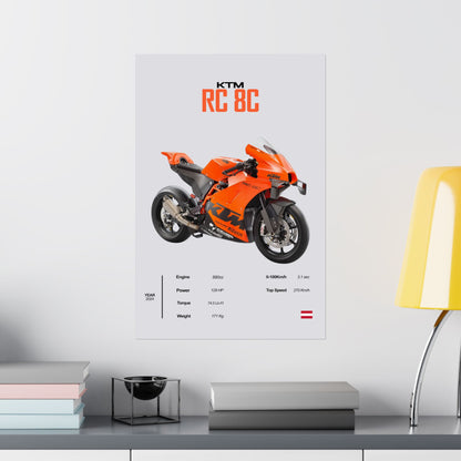 KTM RC 8C Vertical Poster