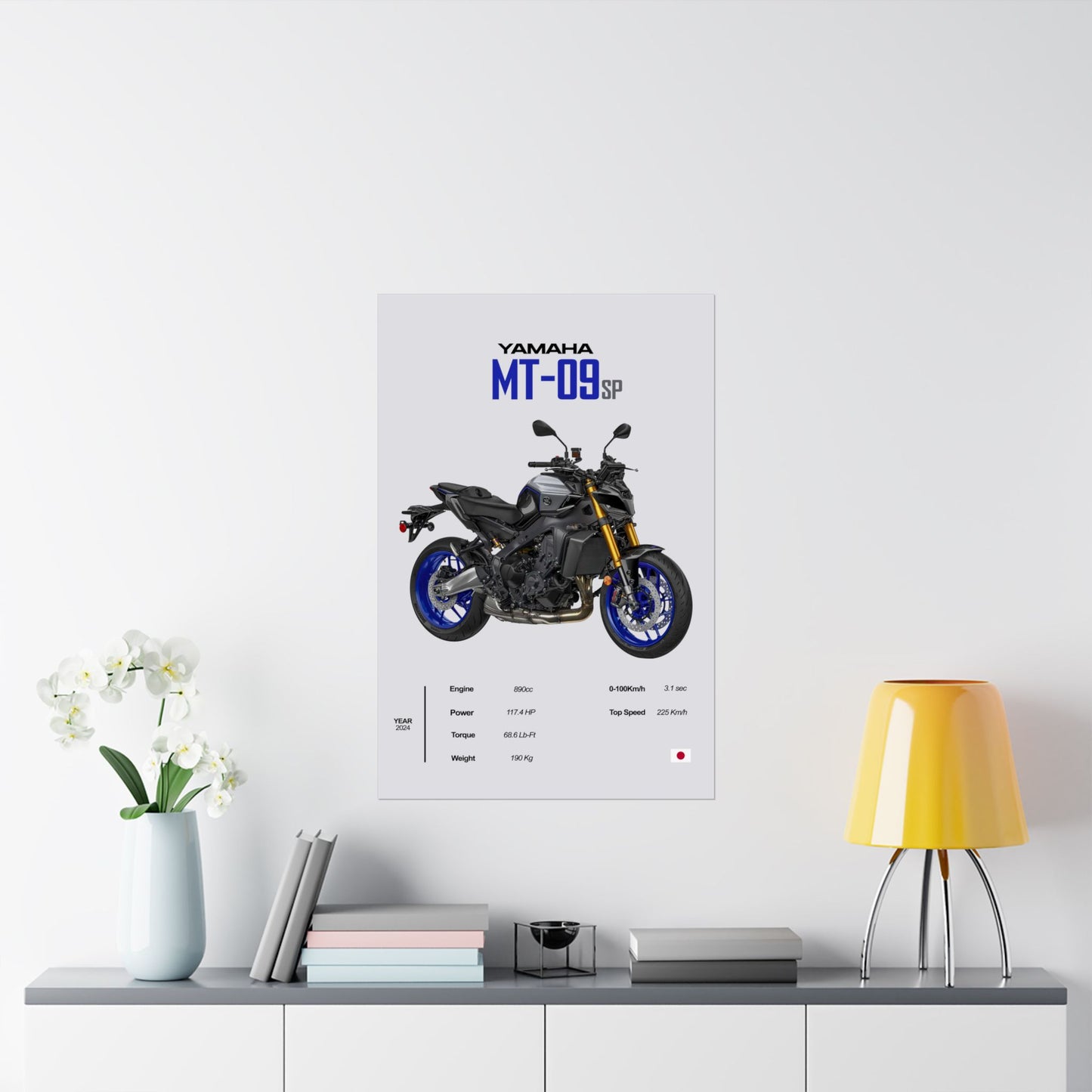 Yamaha MT-09 SP Vertical Poster