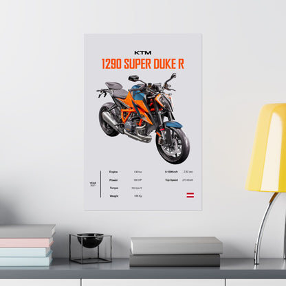 KTM 1290 Super Duke R Vertical Poster