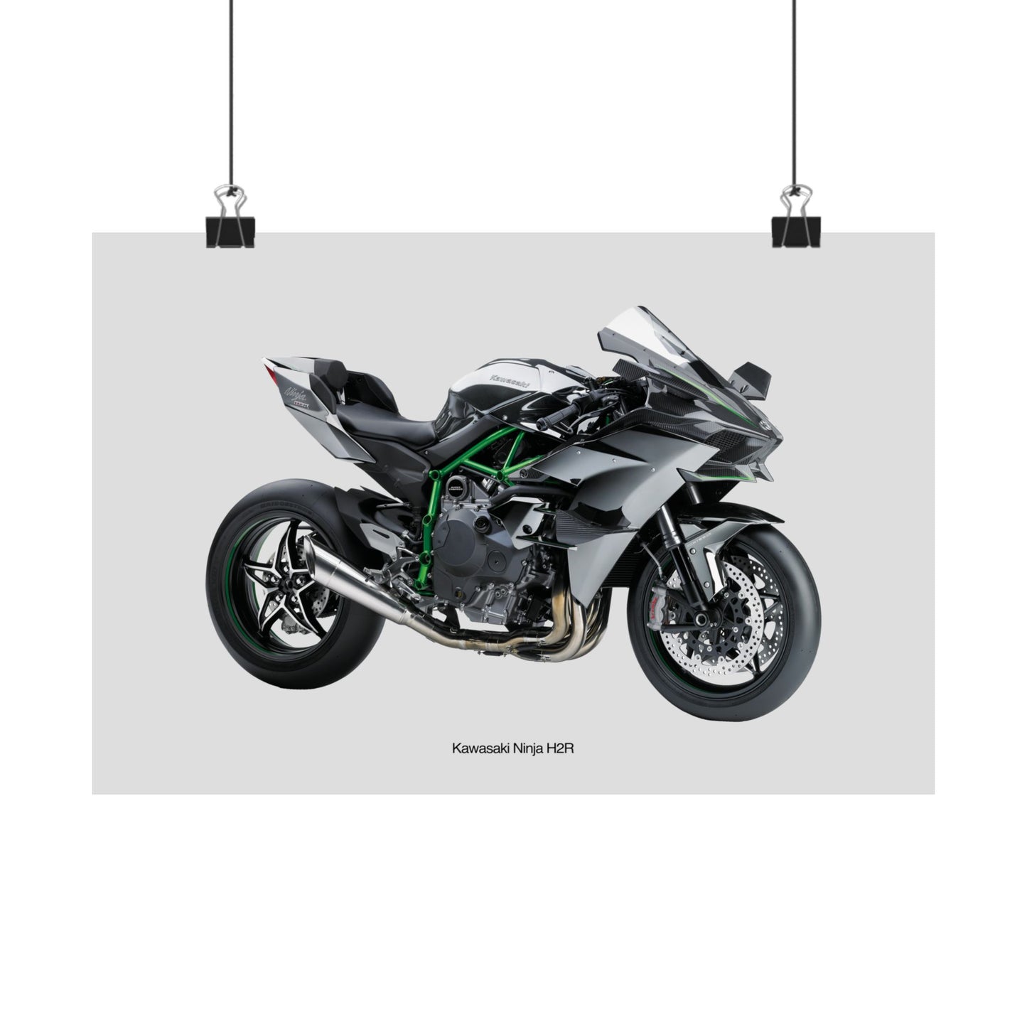 Kawasaki Ninja H2R Horizontal Poster