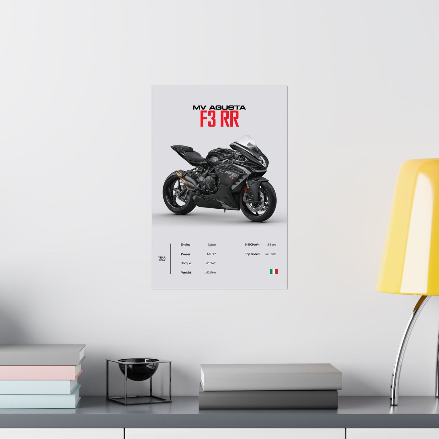 MV Agusta F3 RR Vertical Poster