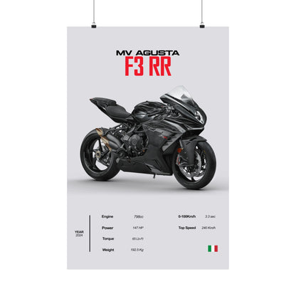 MV Agusta F3 RR Vertical Poster