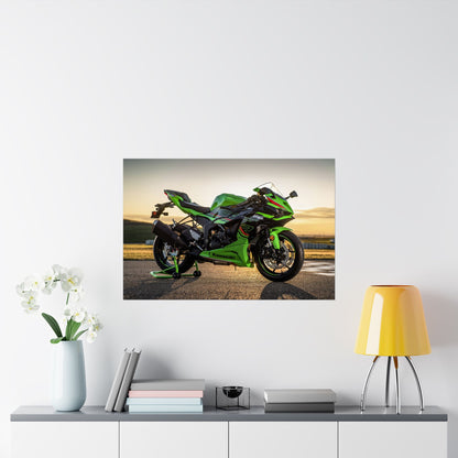 Kawasaki Ninja ZX-6R Horizontal Poster