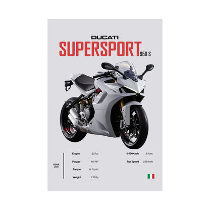 Ducati Supersport 950s Vertical Poster