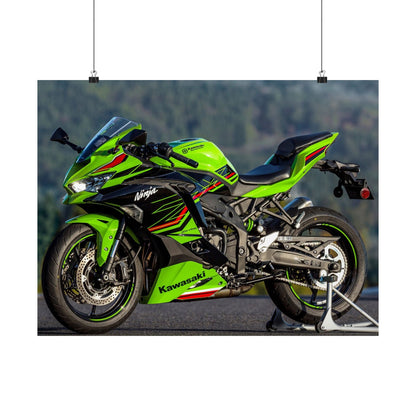 Kawasaki Ninja ZX-4R Horizontal Poster