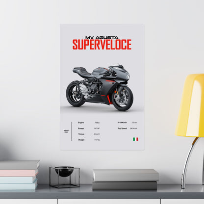 MV Agusta Superveloce Vertical Poster