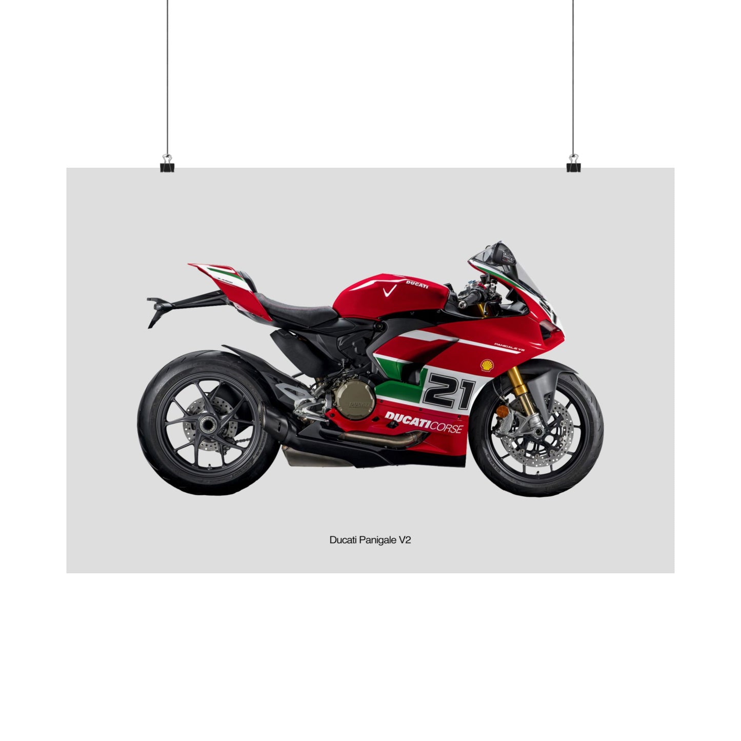 Ducati Panigale V2 Horizontal Poster