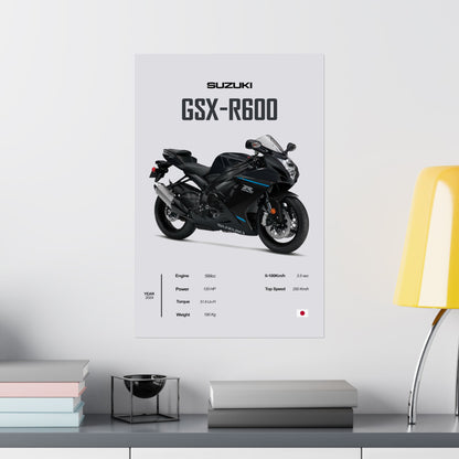 Suzuki GSX-R600 Vertical Poster