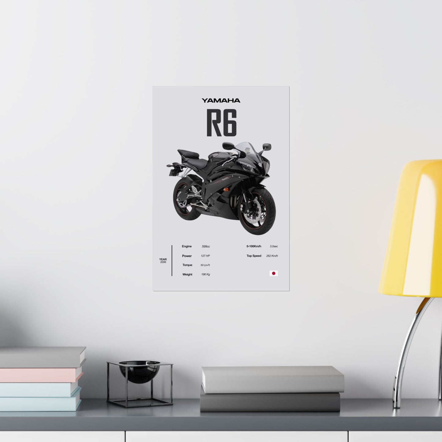 Yamaha R6 Vertical Poster