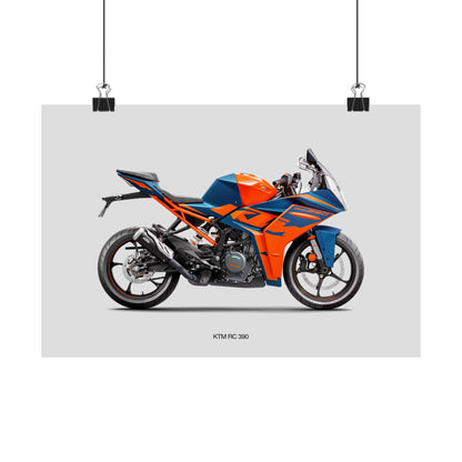 KTM RC 390 Horizontal Poster