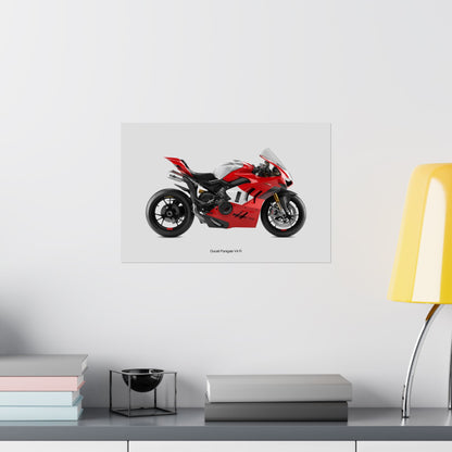 Ducati Panigale V4 R Horizontal Poster