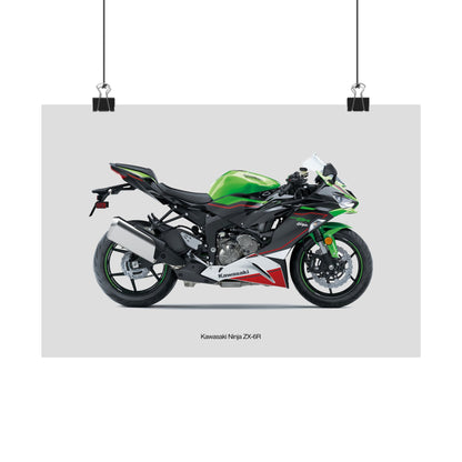 Kawasaki Ninja ZX-6R Horizontal Poster