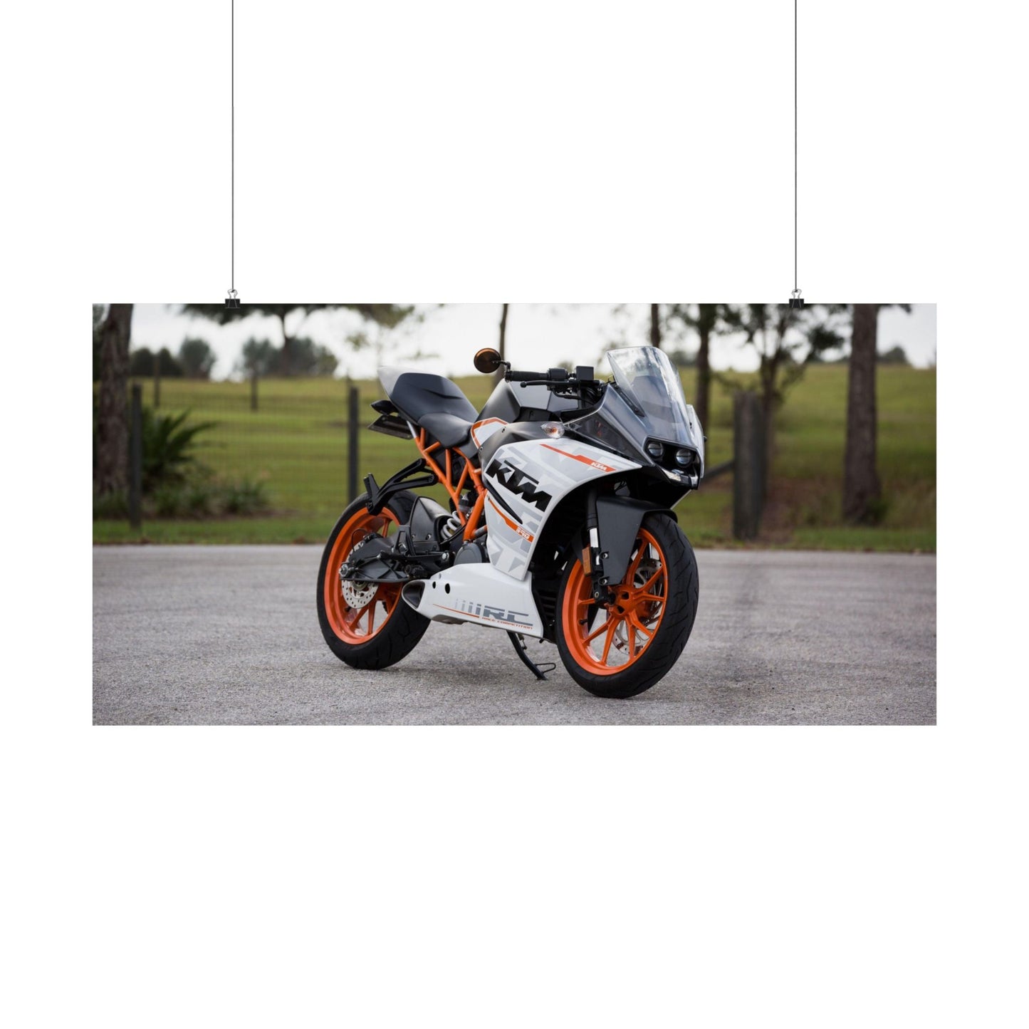 KTM RC 390 Horizontal Poster