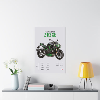 Kawasaki Z H2 SE Vertical Poster