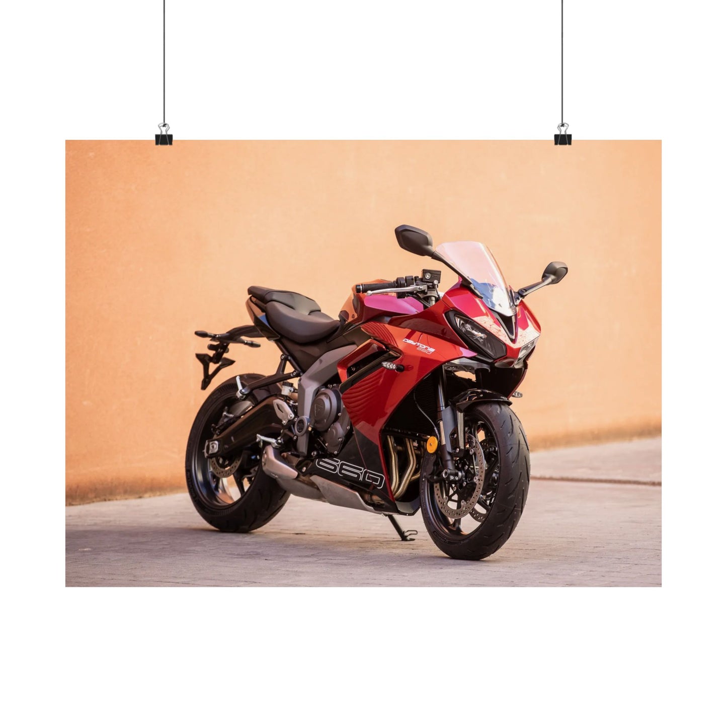 Triumph Daytona 660 Horizontal Poster